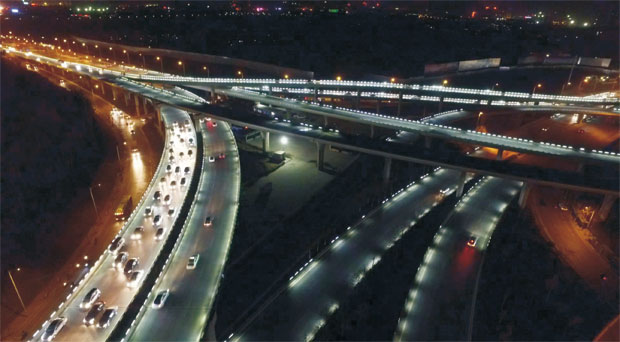 郑州市南三环机场高度公路互通式立交qy98千亿国际玩不了了设施项目